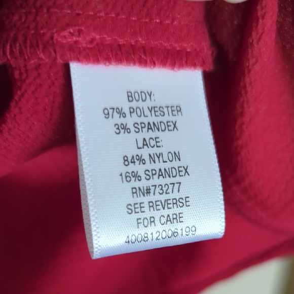 ⚡3x1 Bundle Lace Tops Anne Klein Black Lace Blouse, Red & Pink Mauve - Picture 10 of 16